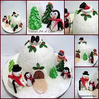 Christmas Igloo Cake 