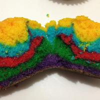 Rainbow cupcakes