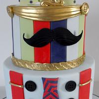 Little Man/ Moustache birthday cake