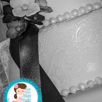 Blue Hydrangea Wedding Cake