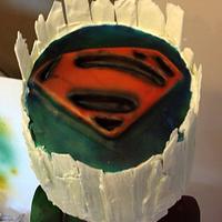 DC SUPERHERO CAKE!!