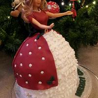 christmas doll cake for charity name her.
