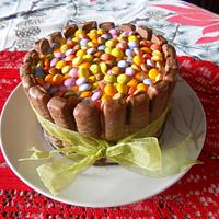 cake double chocolate smarties