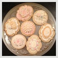 Vintage tea party cookies