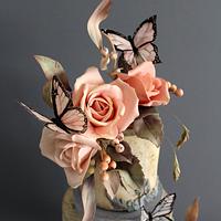 Roses and butterflies!