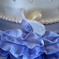 Ballerina themed Baby shower cake