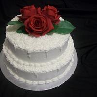 Buttercream Wedding Cake with Sota Technique