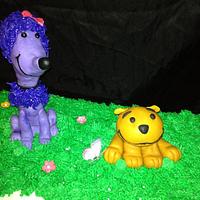 Clifford  celebration cake for a school
