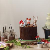 Woodland themed Cake 