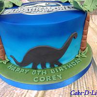 Jurassic World 8th Birthday Cake 
