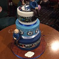 3 tier 80th birthday cake