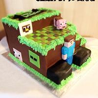 Minecraft Builtup Cake