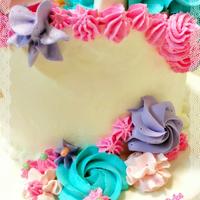 Unicorn flower cake