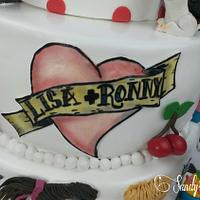 Rockabilly Weddingcake