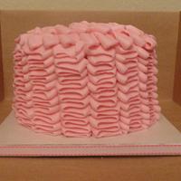 Pink and Blue Dress Cake and Smash Cake