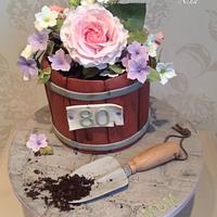 Garden planter cake Garden planter cake