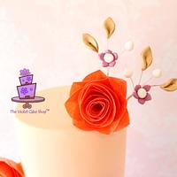 MODERN DECOR Inspired Wedding Cake for Cake Masters Magazine