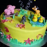 Animal farm cake