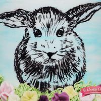 A Painted Easter Rabbit