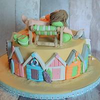 Beach Hut Cake