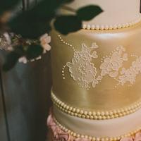 Wedding cake by The Little Cupcakery