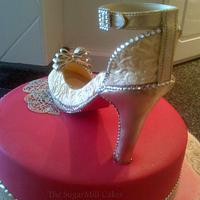 birthday cake - louboutin shoe  .