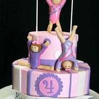 Gymnast Birthday Cake