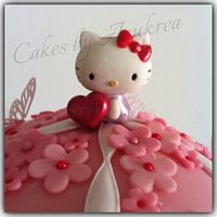 Hello Kitty tier cake