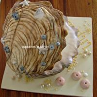 Oyster Themed Cake