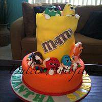 M&M birthday cake!