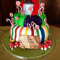 Charlie & The Chocolate Factory Themed Birthday Cake 