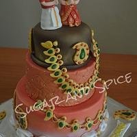 Traditional south Indian wedding cake