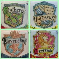 Hand painted Harry Potter themed cake