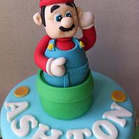 Super Mario Themed Cake