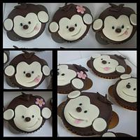 Monkey cupcakes