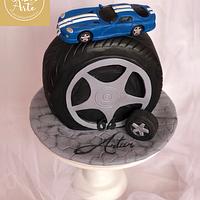 Dodge Viper Gts Cake - Cake By Atelier Sabor Com Arte - Cakesdecor