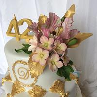42 nd birthday cake