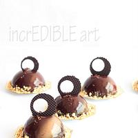 Uniportion Desserts with Chocolate Glaze