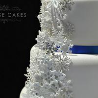 Snowflakes Wedding Cake