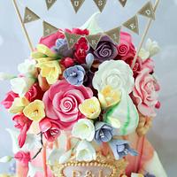 Wedding 'drip' Cake