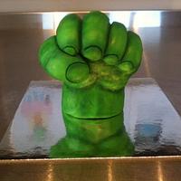 Hulk Fist - RKT & Modelling Chocolate progress pictures