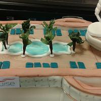 Regal Princess cruise ship cake - made for Planet cruise 400th show