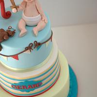 Pirate baby cake by Mericakes