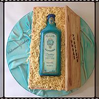 Bombay Sapphire Gift Box Cake