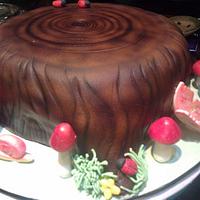 Tree Stump cake