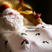 Sleeping  Santa & Rudolph