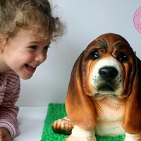 Basset Hound Puppy Cake