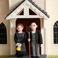 Rocky Horror Sugar Show collaboration (CI 2015) - Chapel with "American Gothic" figures 