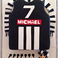 Australian Football Jumper Cake with Mascot