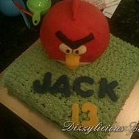 angry bird cake and cookies